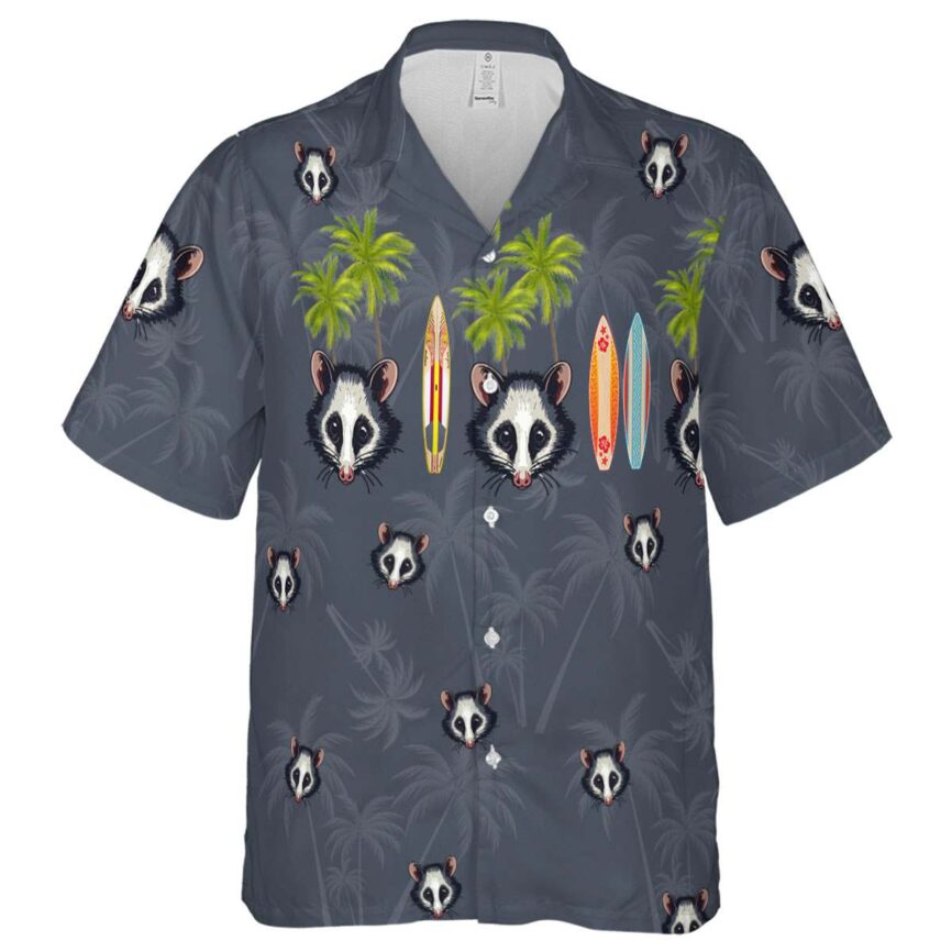 Possum Island Theme Hawaiian Shirt Fashion forward