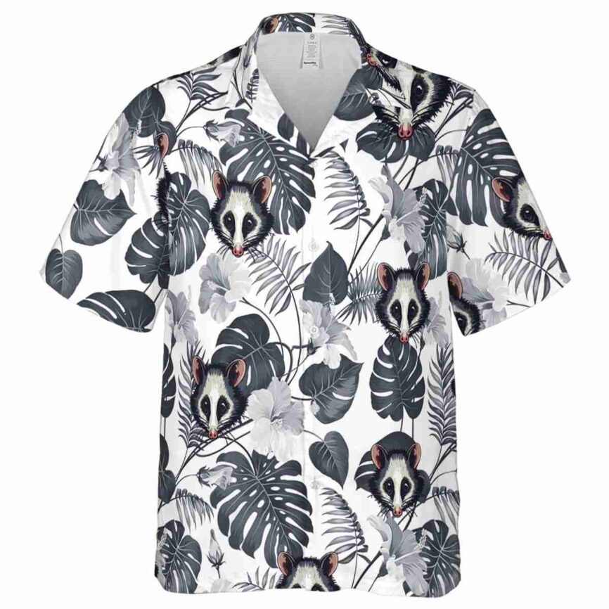 Possum Leaf Pattern Hawaiian Shirt Fashion forward