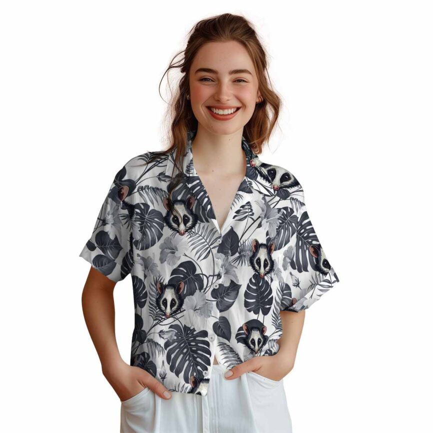 Possum Leaf Pattern Hawaiian Shirt Top rated