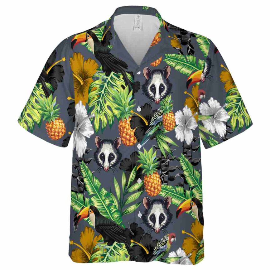 Possum Leafy Toucan Hawaiian Shirt Fashion forward