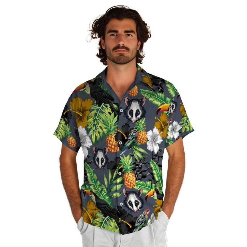 Possum Leafy Toucan Hawaiian Shirt New Arrival