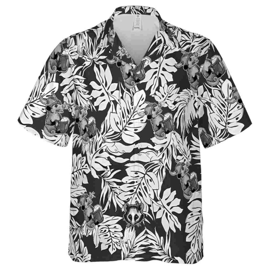 Possum Monstera Foliage Hawaiian Shirt Fashion forward