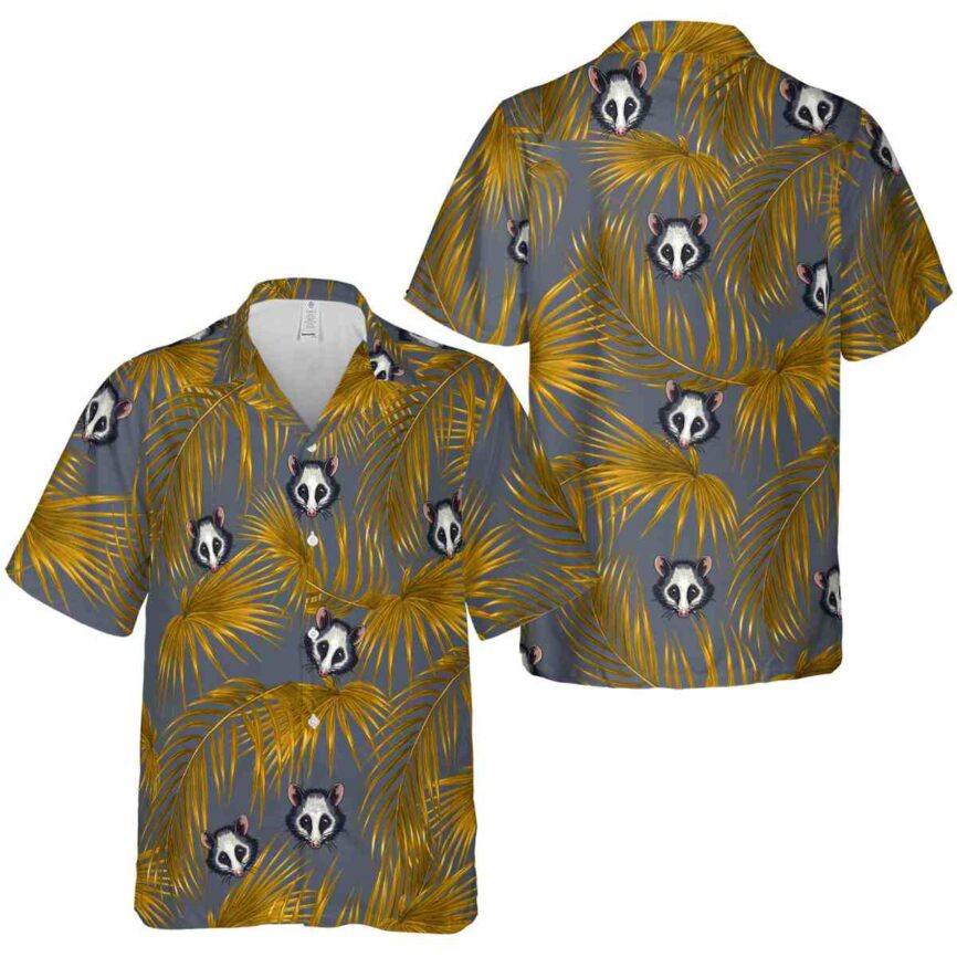 Possum Palm Frond Hawaiian Shirt Premium grade