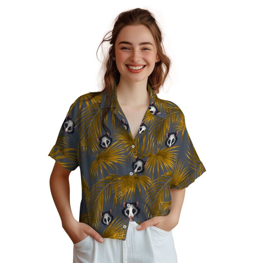 Possum Palm Frond Hawaiian Shirt Top rated