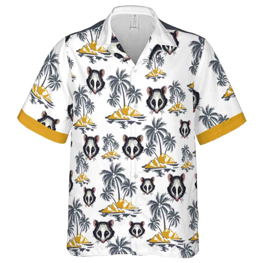 Possum Palm Island Graphic Hawaiian Shirt Fashion forward