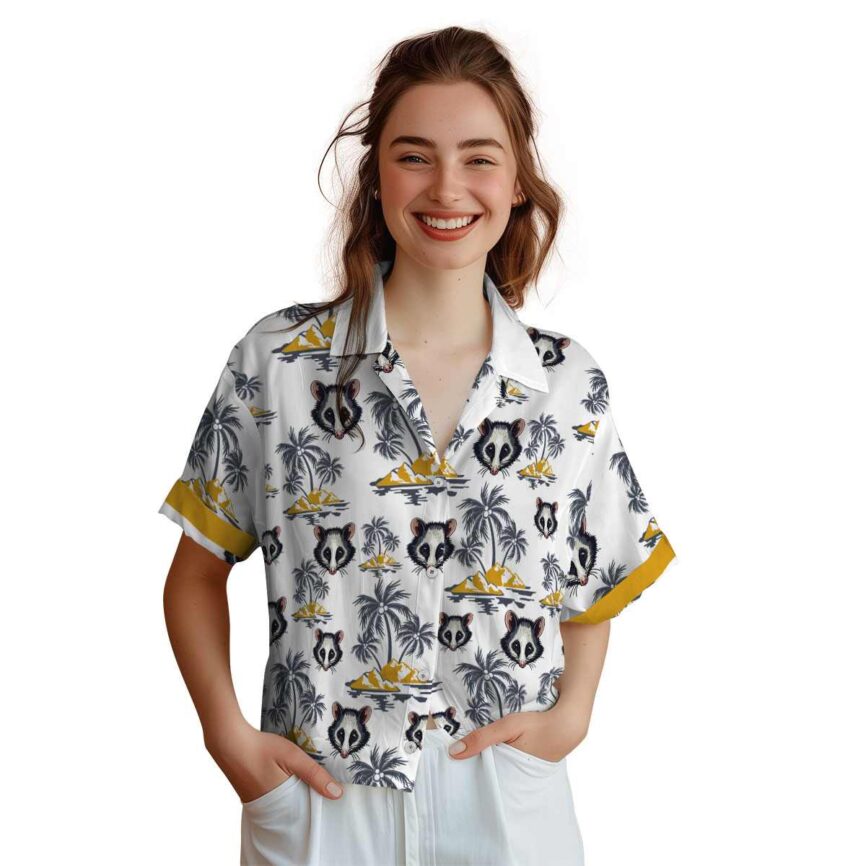 Possum Palm Island Graphic Hawaiian Shirt Top rated