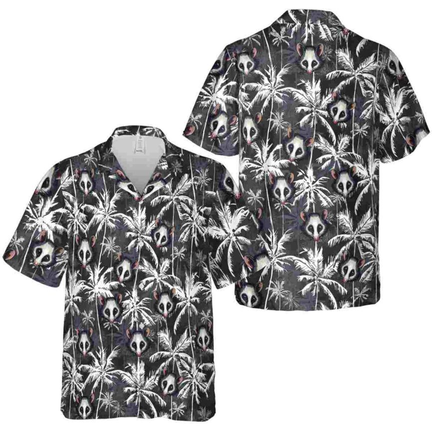 Possum Palm Themed Hawaiian Shirt Premium grade