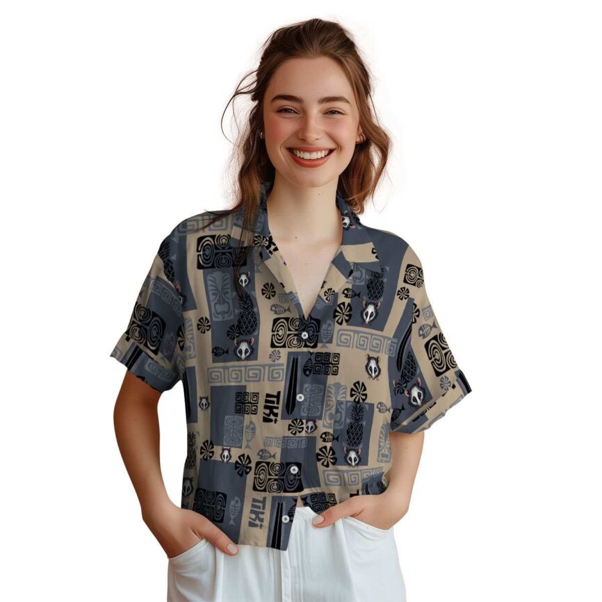 Possum Tiki Motifs Hawaiian Shirt Top rated