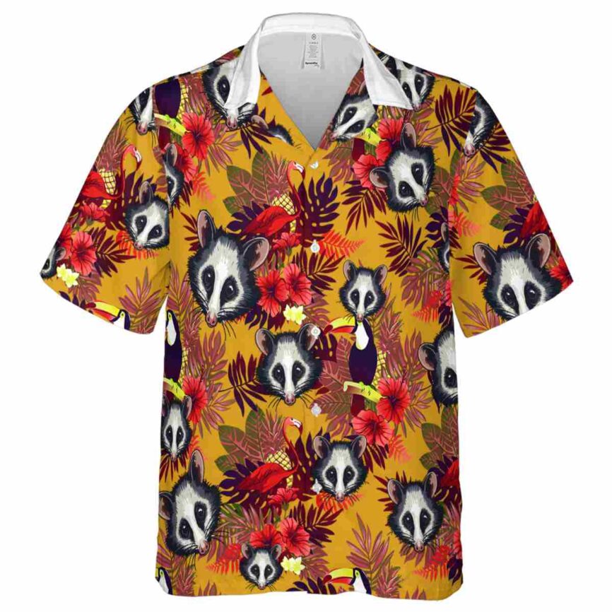 Possum Tropical Bird Hawaiian Shirt Fashion forward
