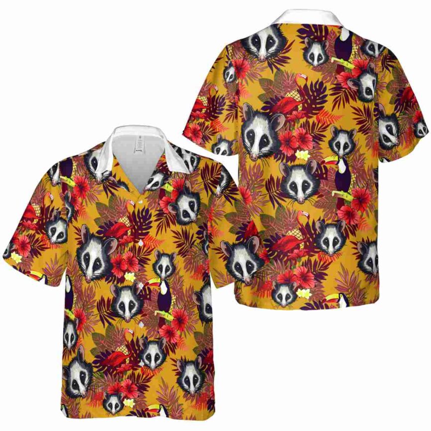 Possum Tropical Bird Hawaiian Shirt Premium grade