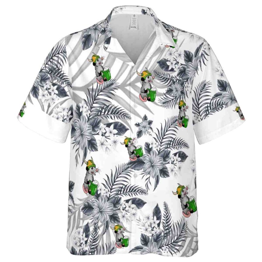 Possum Tropical Blossom Hawaiian Shirt Fashion forward