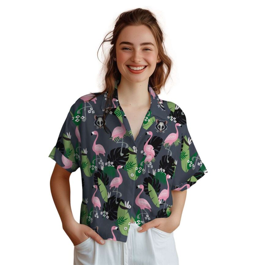 Possum Tropical Flamingo Hawaiian Shirt Top rated