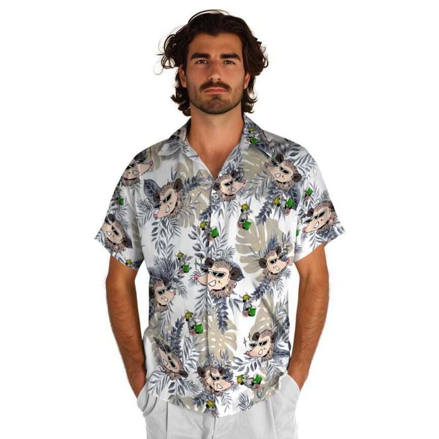 Possum Tropical Fronds Hawaiian Shirt New Arrival
