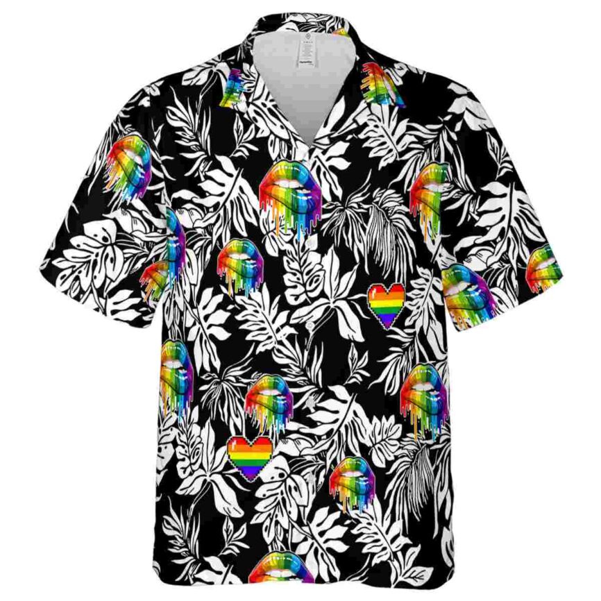 Pride Bold Foliage Hawaiian Shirt Fashion forward