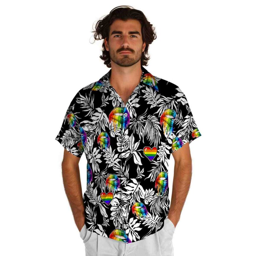 Pride Bold Foliage Hawaiian Shirt New Arrival