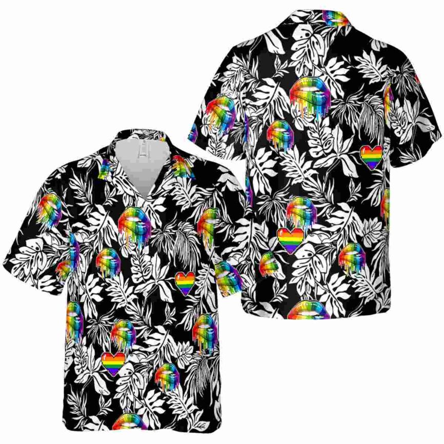 Pride Bold Foliage Hawaiian Shirt Premium grade