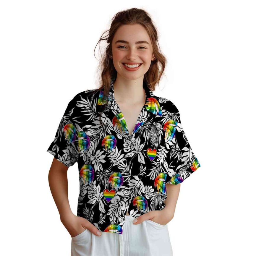 Pride Bold Foliage Hawaiian Shirt Top rated