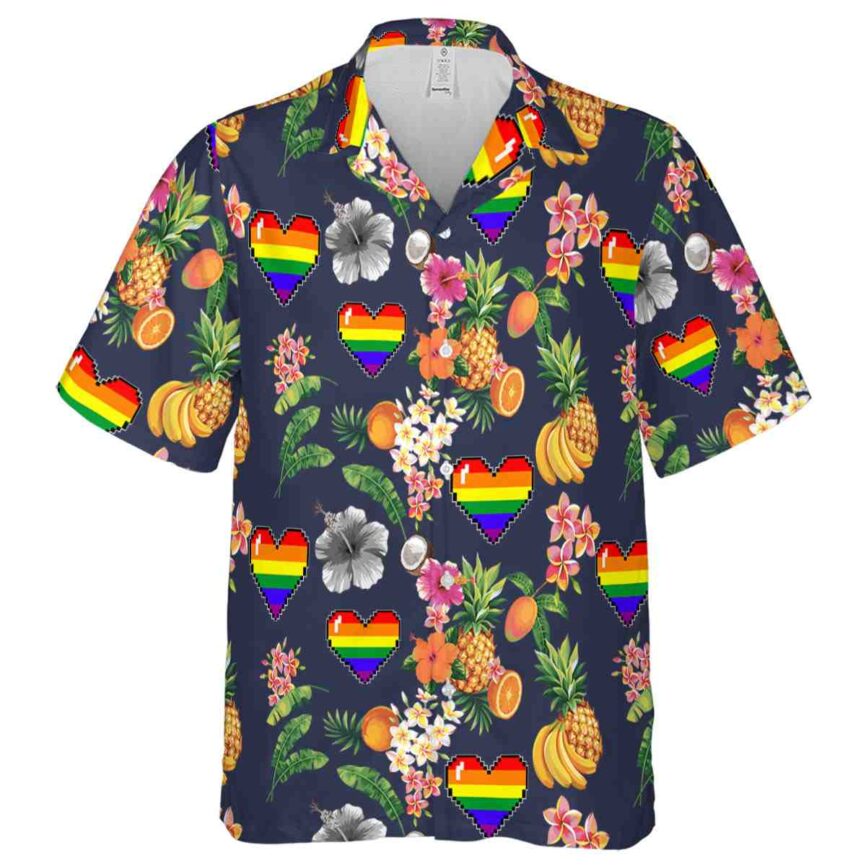 Pride Fruit Pattern Hawaiian Shirt Fashion forward