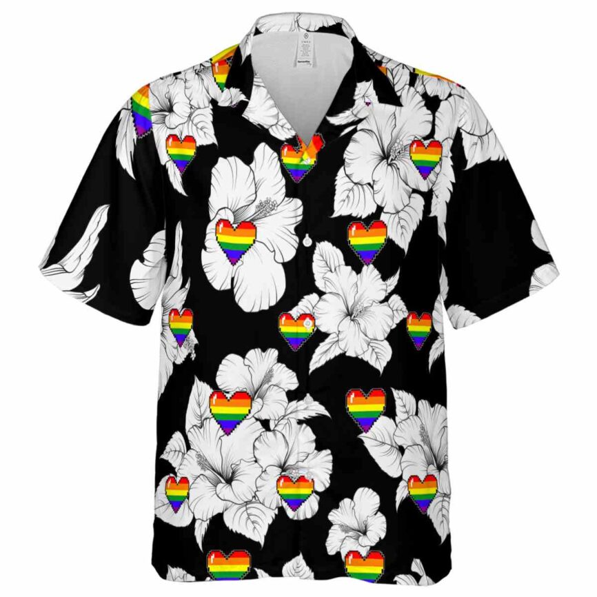 Pride Hibiscus Flower Hawaiian Shirt Fashion forward