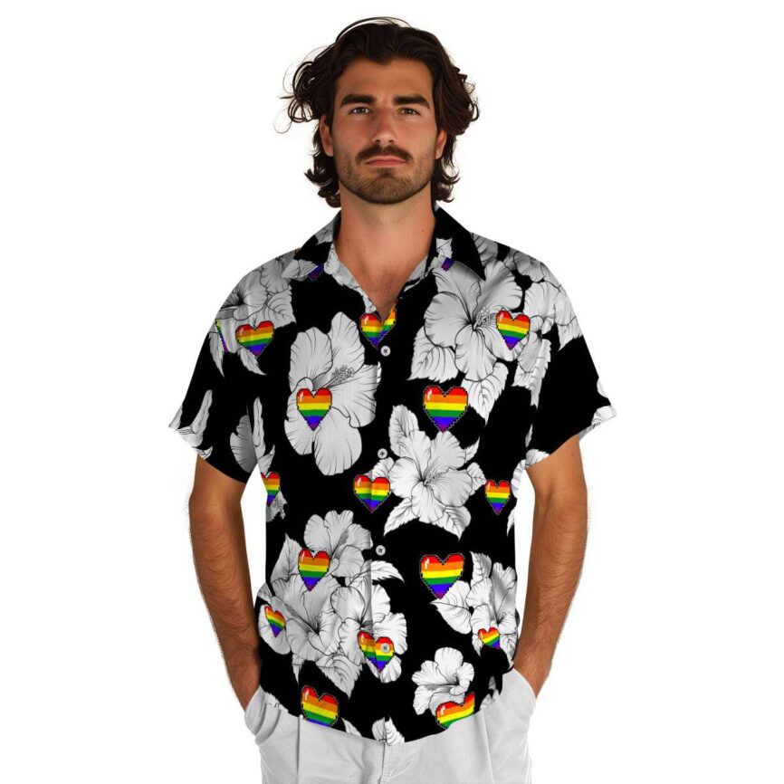 Pride Hibiscus Flower Hawaiian Shirt New Arrival