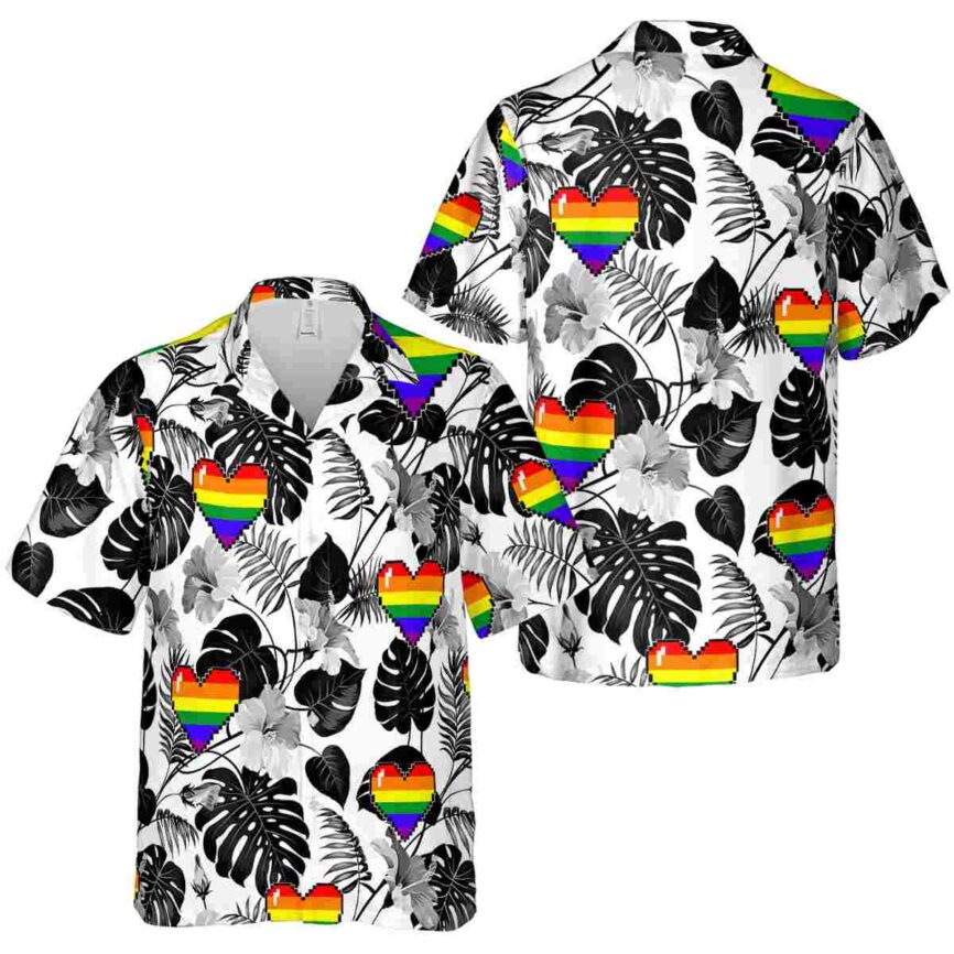 Pride Leaf Pattern Hawaiian Shirt Premium grade