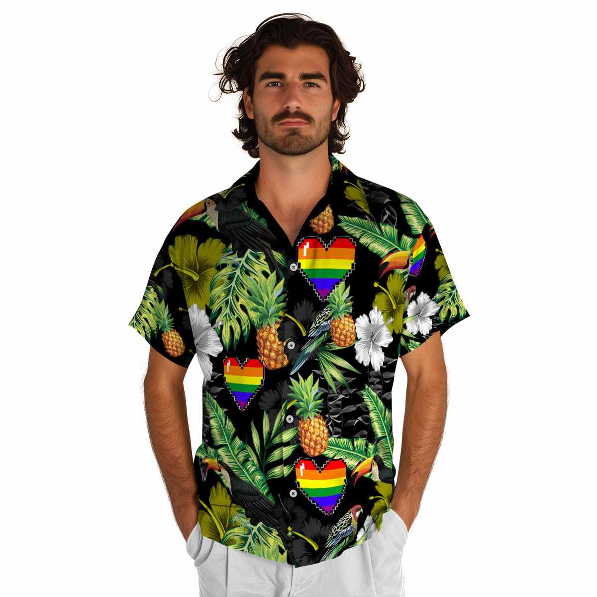 Pride Leafy Toucan Hawaiian Shirt New Arrival Pride Leafy Toucan Hawaiian Shirt New Arrival
