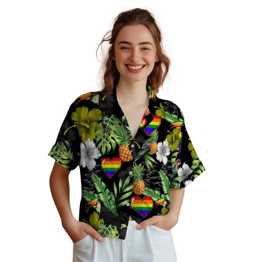 Pride Leafy Toucan Hawaiian Shirt Top rated