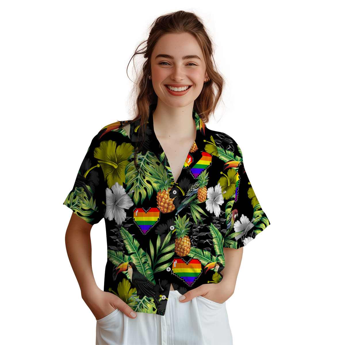 Pride Leafy Toucan Hawaiian Shirt Top rated Pride Leafy Toucan Hawaiian Shirt Top rated