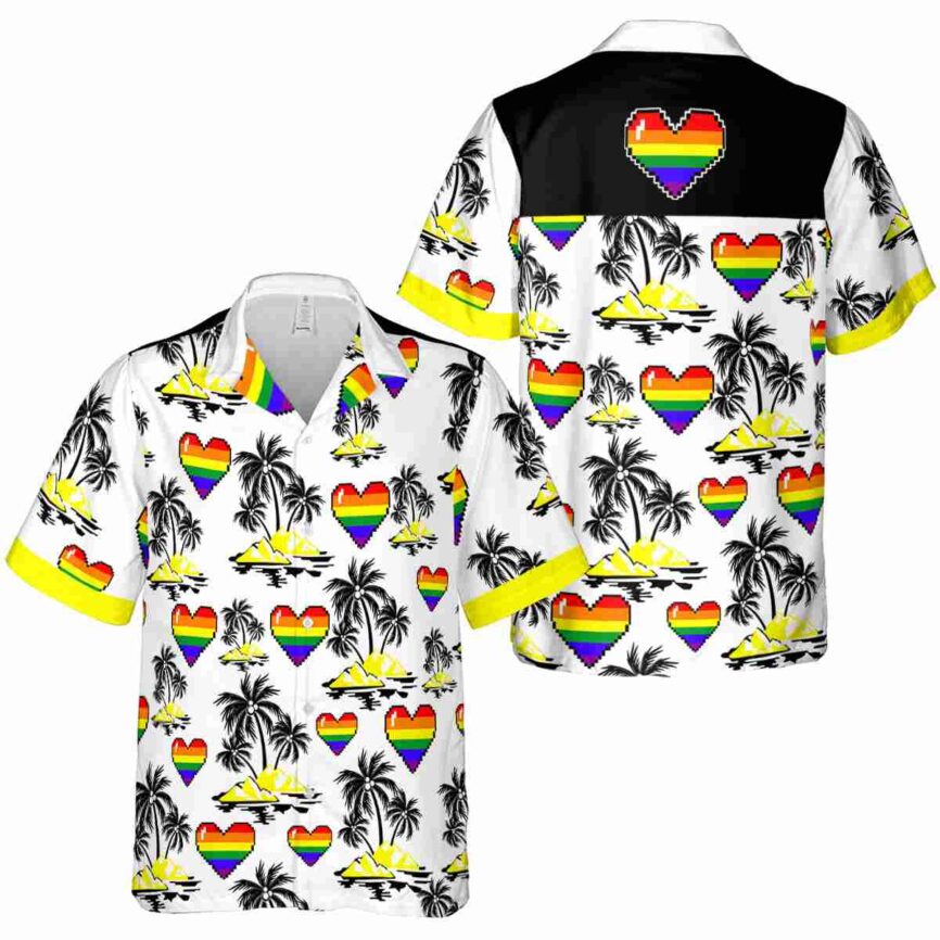 Pride Palm Island Graphic Hawaiian Shirt Premium grade