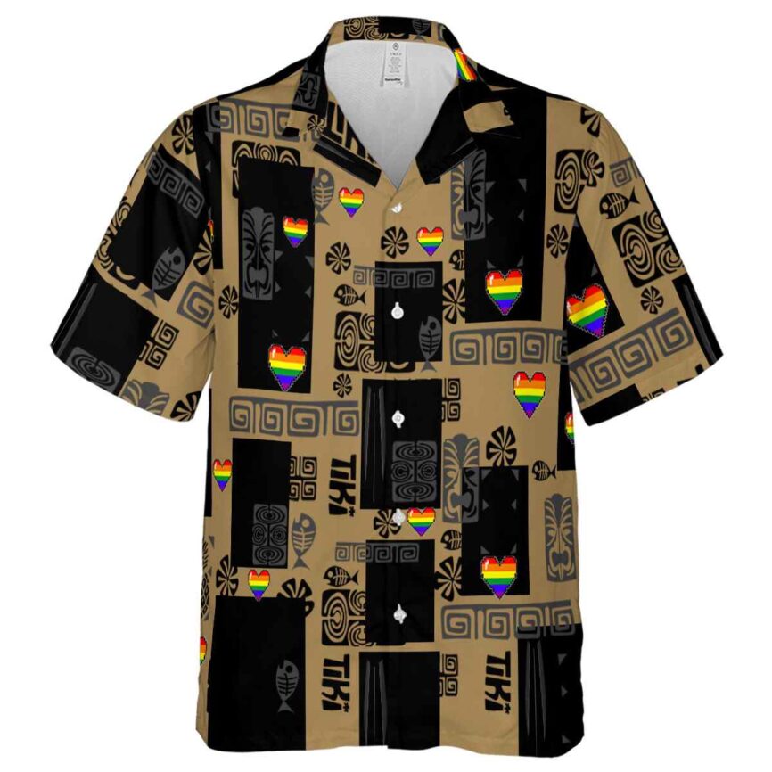Pride Tiki Motifs Hawaiian Shirt Fashion forward
