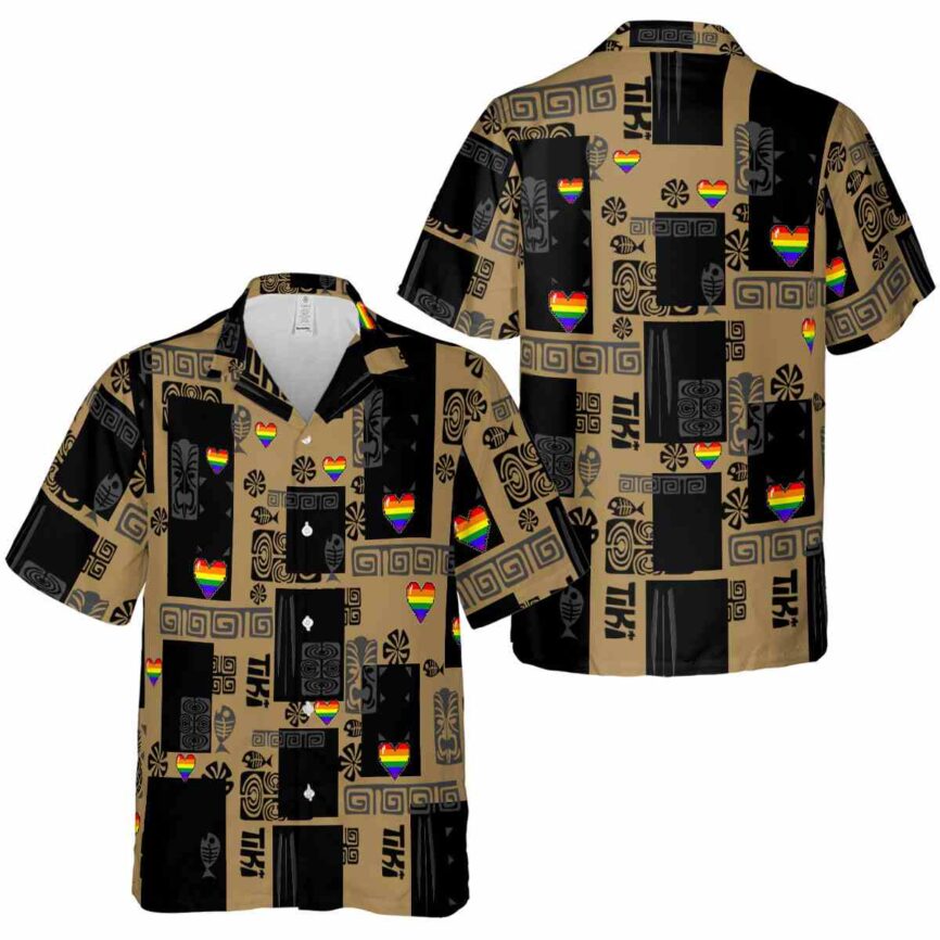 Pride Tiki Motifs Hawaiian Shirt Premium grade