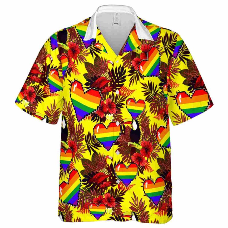 Pride Tropical Bird Hawaiian Shirt Fashion forward