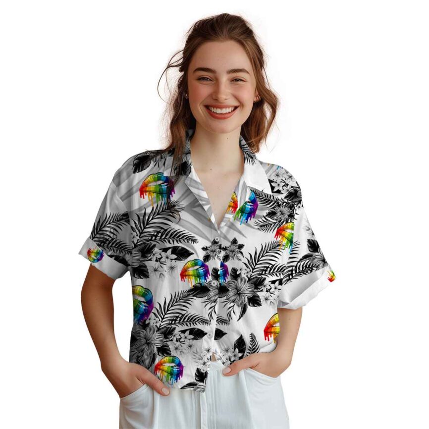 Pride Tropical Blossom Hawaiian Shirt Top rated