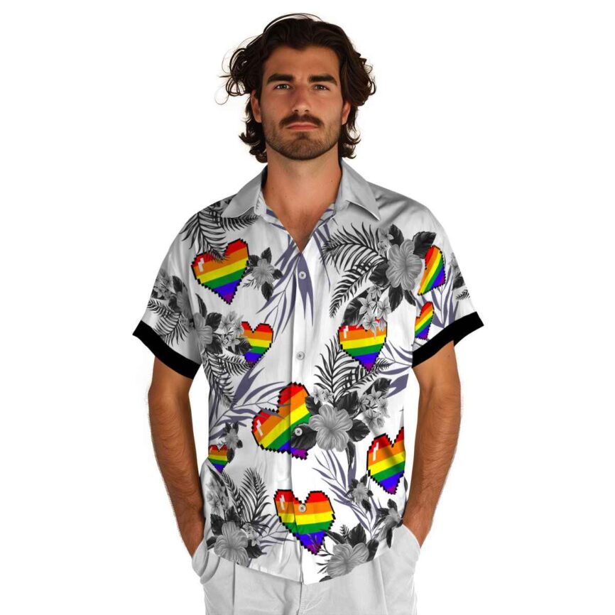 Pride US Flag Floral Hawaiian Shirt New Arrival