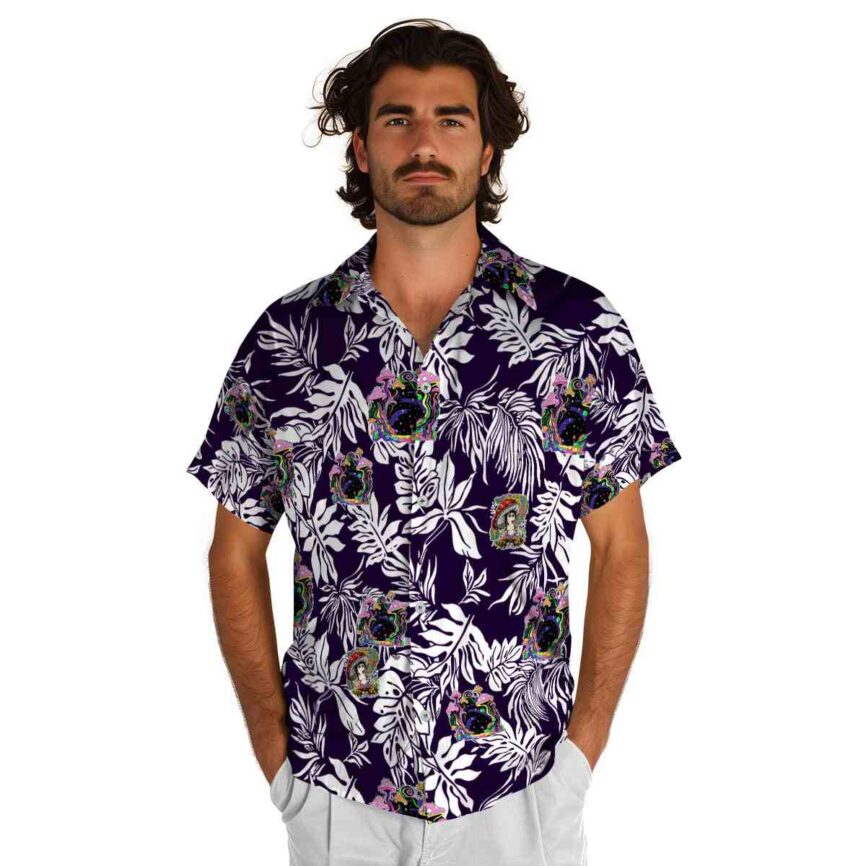 Psychedelic Bold Foliage Hawaiian Shirt New Arrival