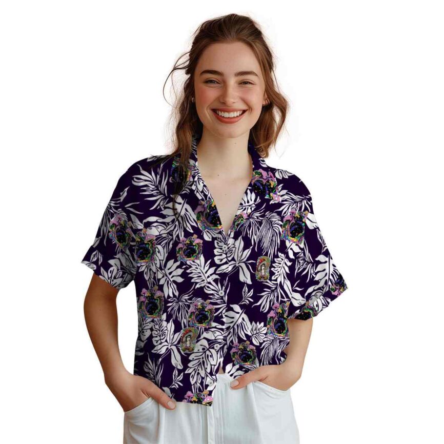 Psychedelic Bold Foliage Hawaiian Shirt Top rated