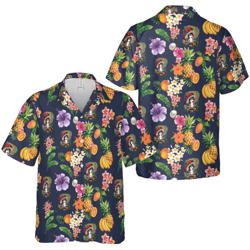 Psychedelic Fruit Pattern Hawaiian Shirt Premium grade