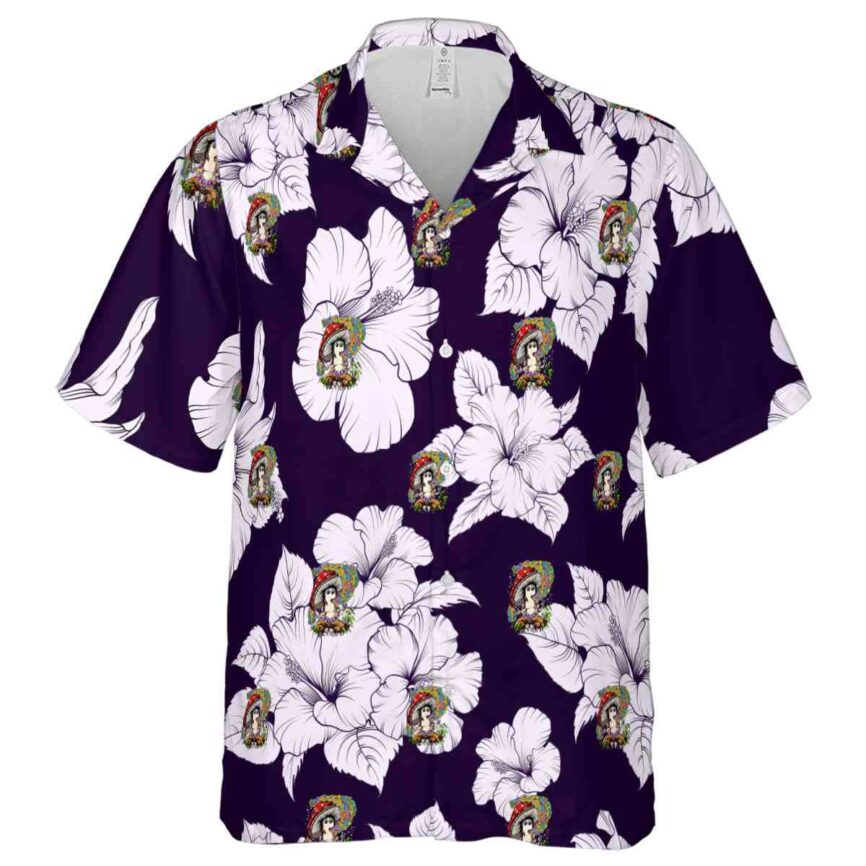 Psychedelic Hibiscus Flower Hawaiian Shirt Fashion forward