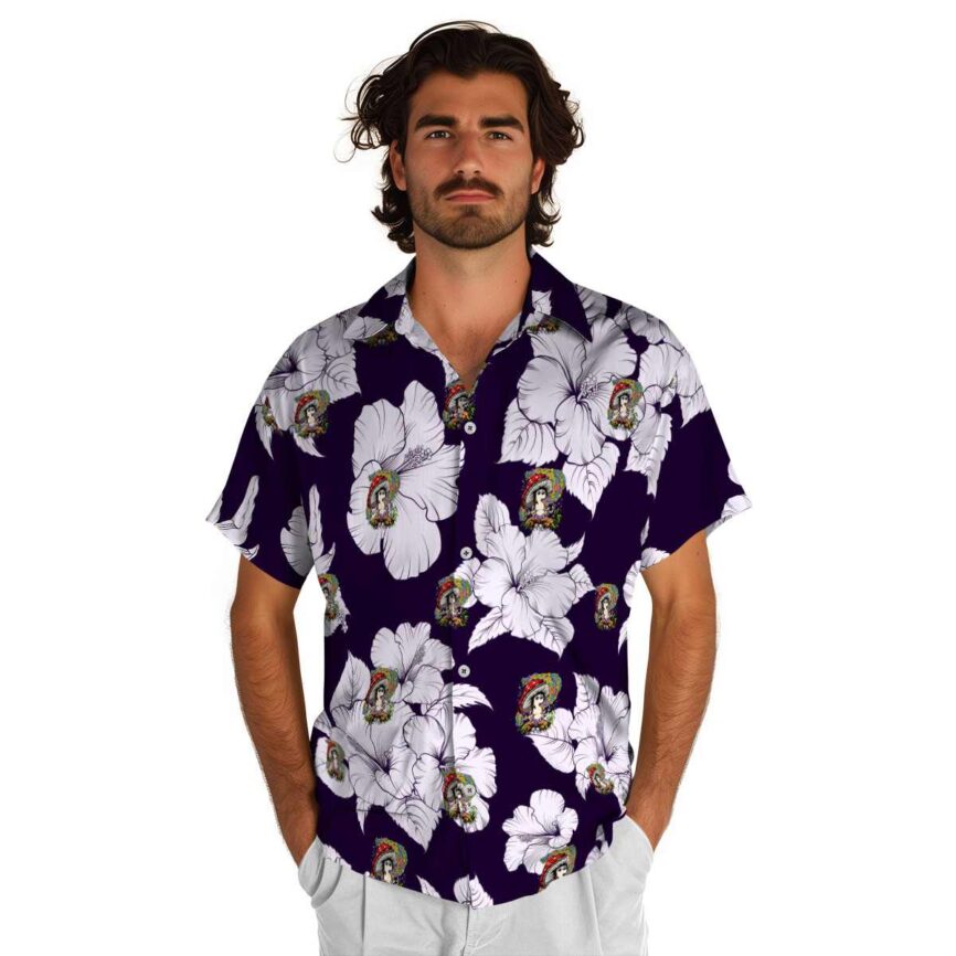 Psychedelic Hibiscus Flower Hawaiian Shirt New Arrival