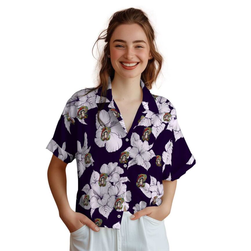 Psychedelic Hibiscus Flower Hawaiian Shirt Top rated