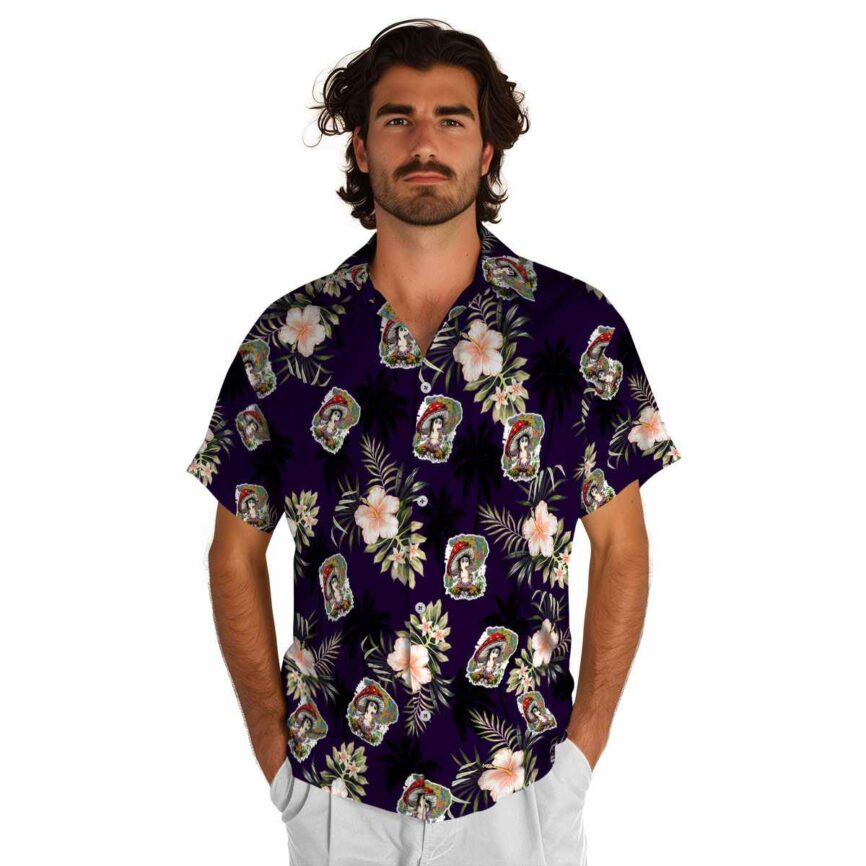 Psychedelic Hibiscus Palm Hawaiian Shirt New Arrival
