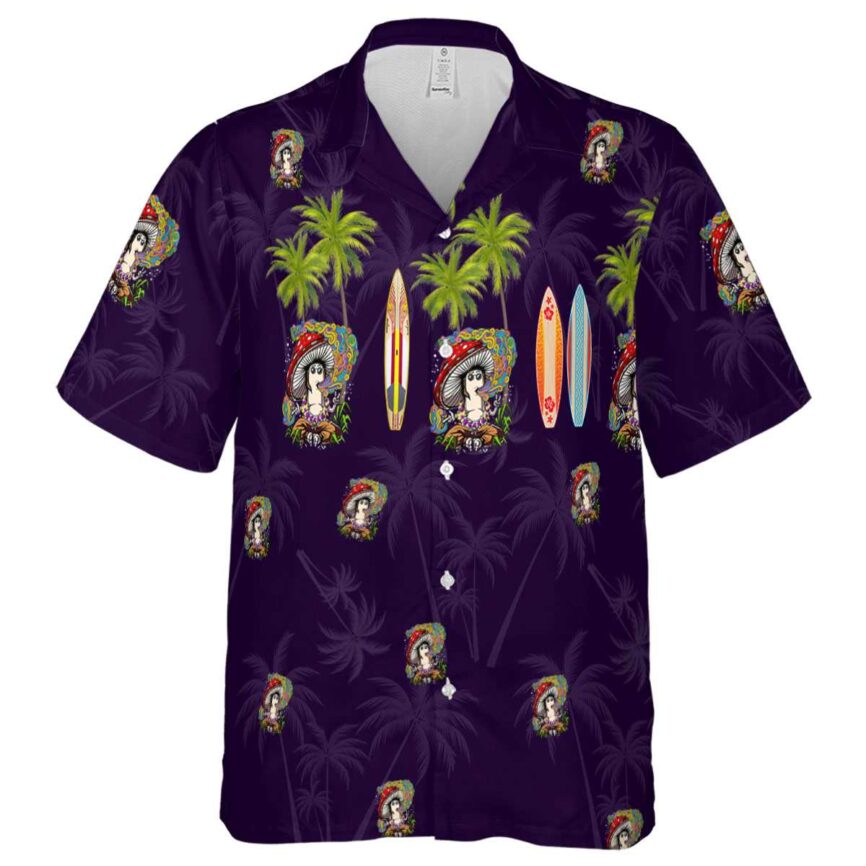Psychedelic Island Theme Hawaiian Shirt Fashion forward