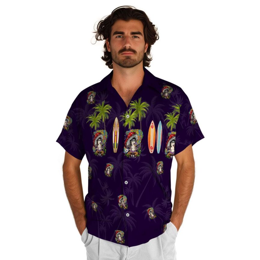 Psychedelic Island Theme Hawaiian Shirt New Arrival