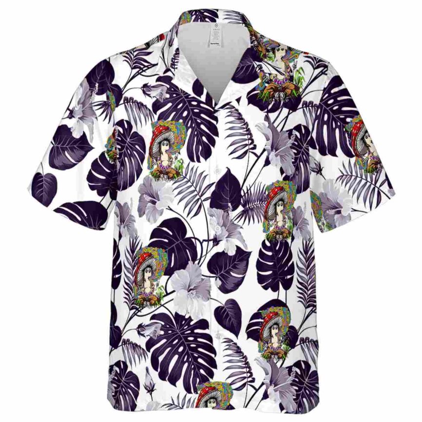Psychedelic Leaf Pattern Hawaiian Shirt Fashion forward