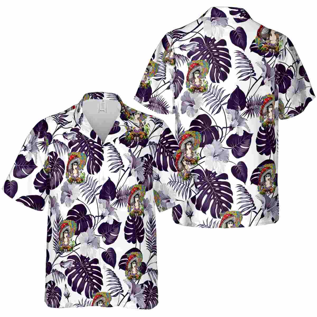 Psychedelic Leaf Pattern Hawaiian Shirt Premium grade Psychedelic Leaf Pattern Hawaiian Shirt Premium grade