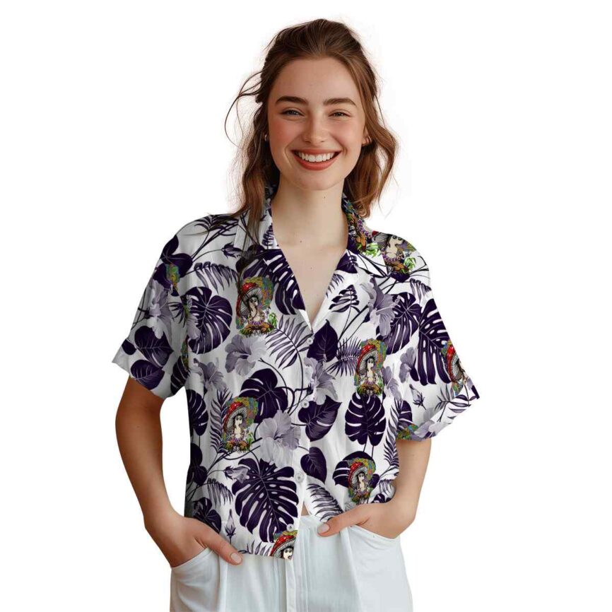 Psychedelic Leaf Pattern Hawaiian Shirt Top rated