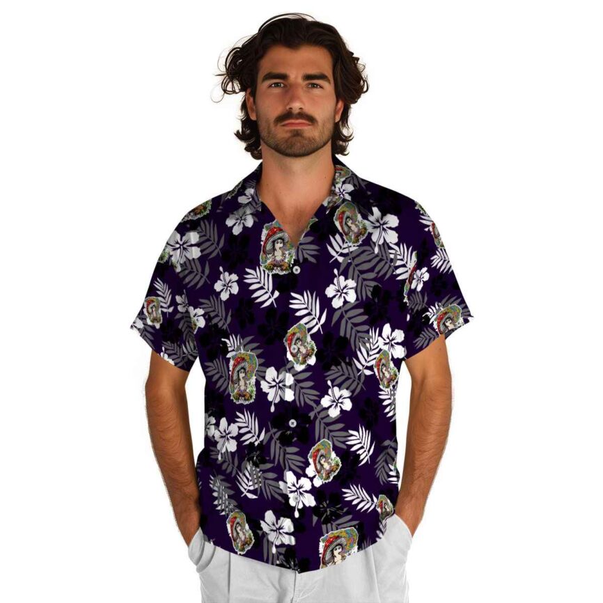 Psychedelic Leafy Hibiscus Hawaiian Shirt New Arrival