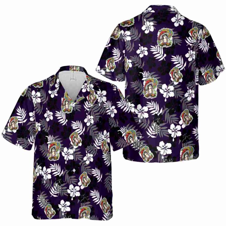 Psychedelic Leafy Hibiscus Hawaiian Shirt Premium grade
