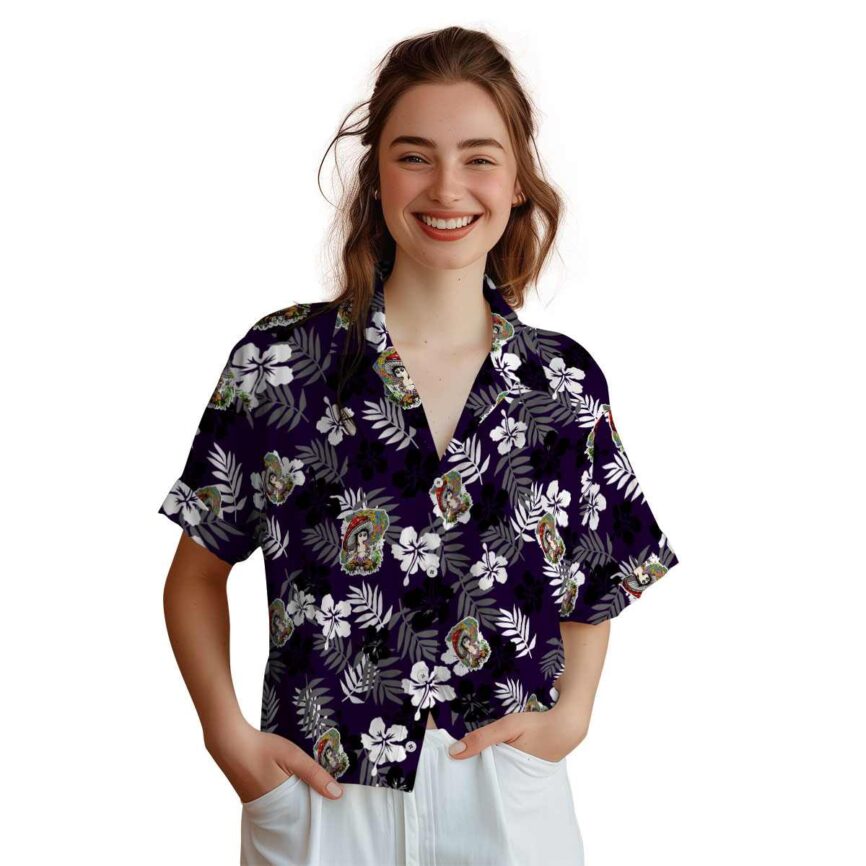 Psychedelic Leafy Hibiscus Hawaiian Shirt Top rated