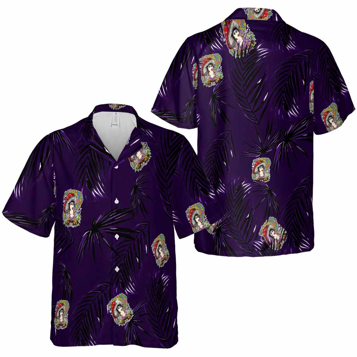 Psychedelic Monochrome Palm Hawaiian Shirt Premium grade Psychedelic Monochrome Palm Hawaiian Shirt Premium grade